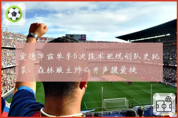 爱德华兹单季6次技术犯规创队史纪录，森林狼主帅公开声援爱徒