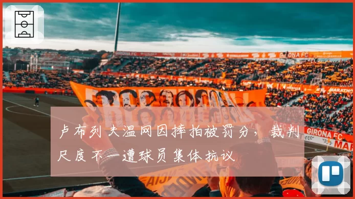 卢布列夫温网因摔拍被罚分,裁判尺度不一遭球员集体抗议
